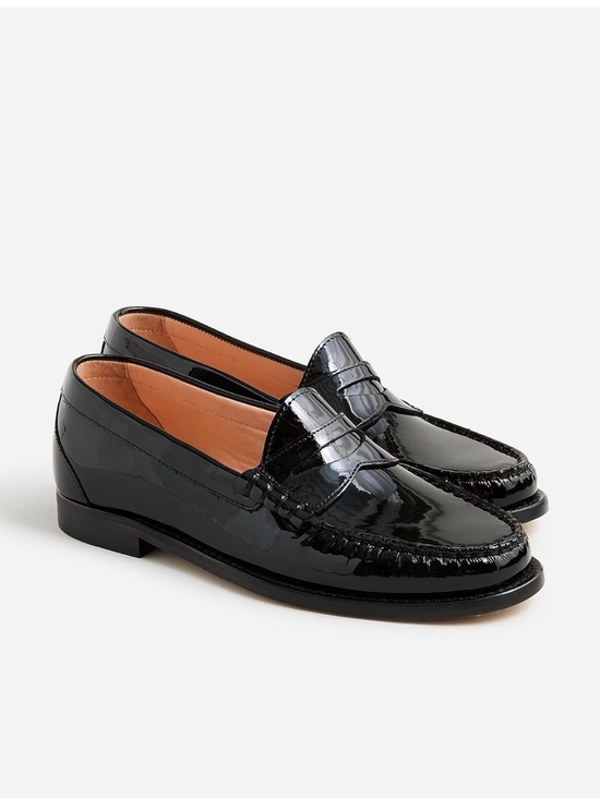 J. Crew Shoes - JCREW Winona patent leather penny loafers Black 9.5 BNWT classic flat sold out